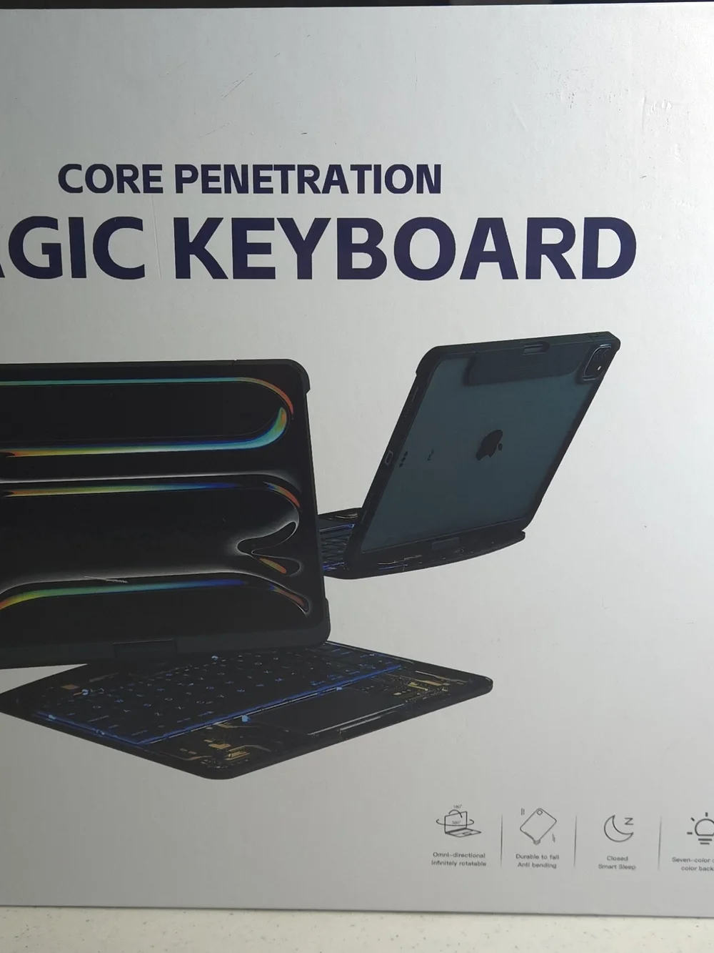 Magic Keyboard Bluetooth Keyboard Case - Black with Blue Accents